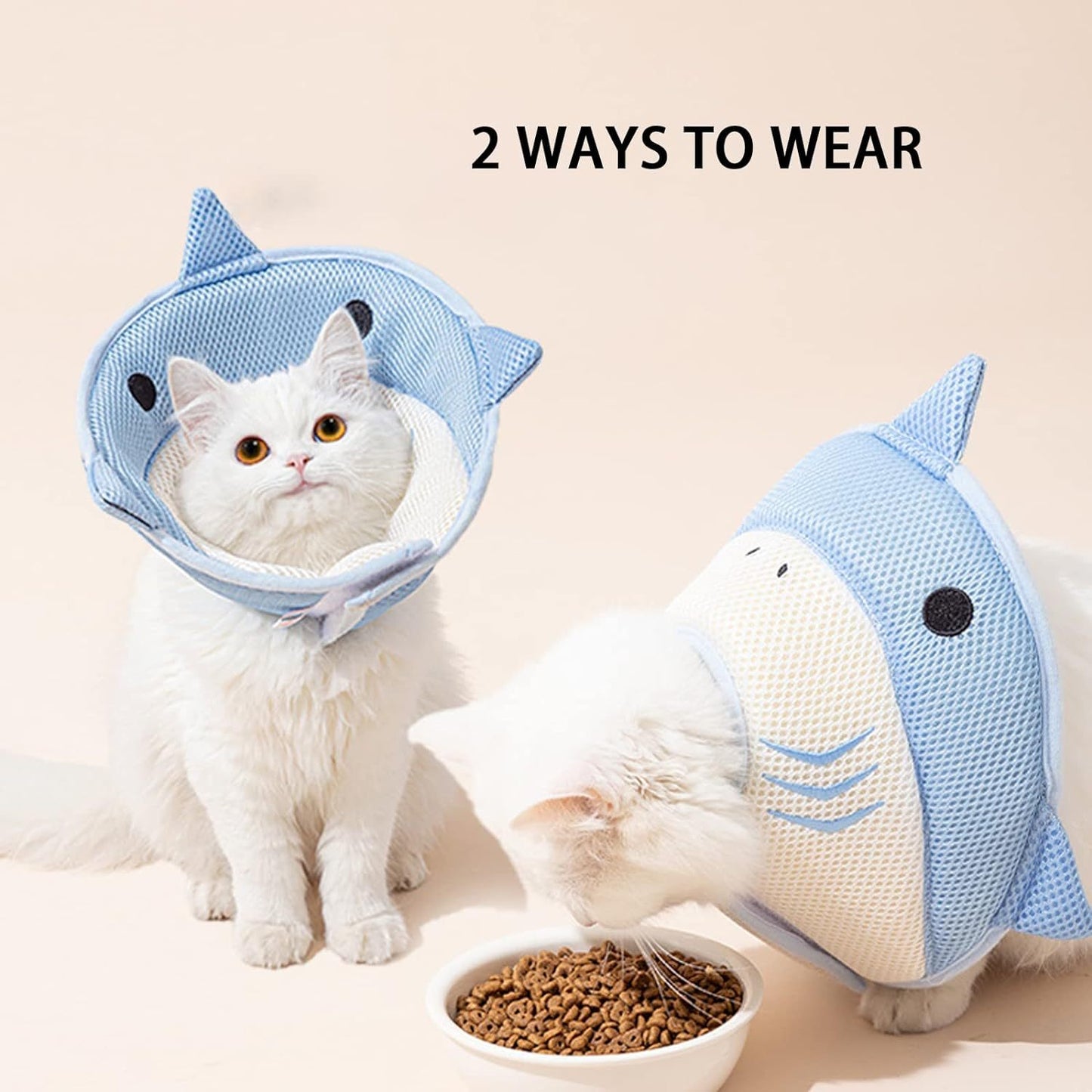 Shark Shaped Cat Recovery Cone