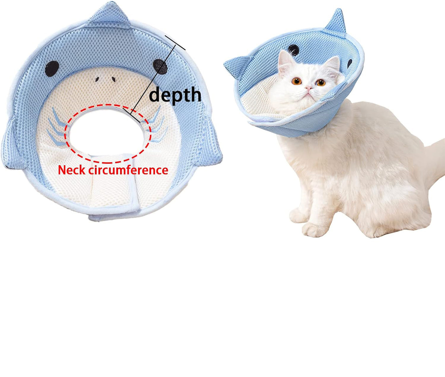 Shark Shaped Cat Recovery Cone