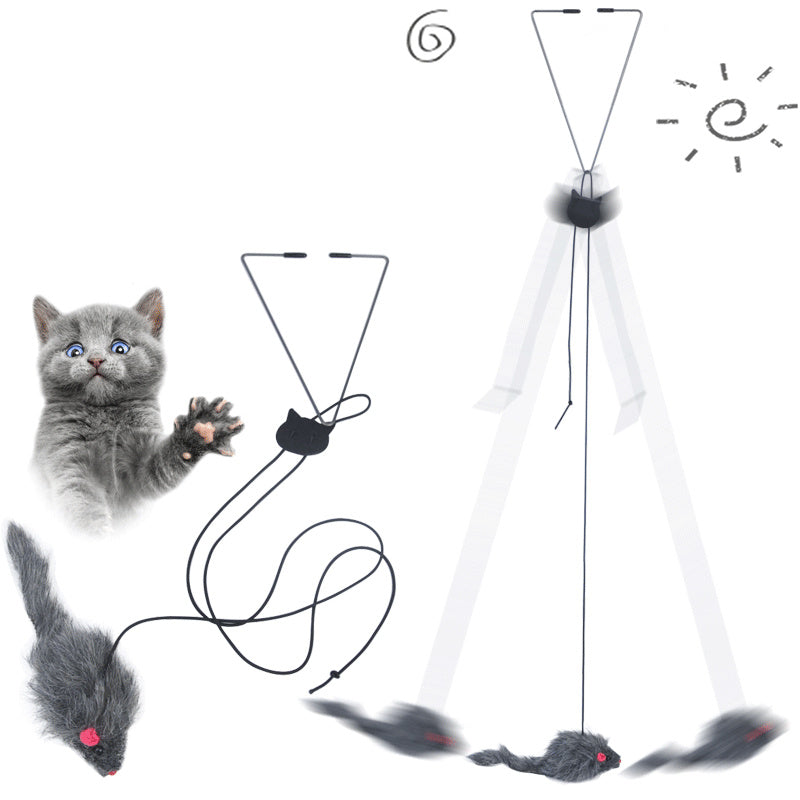 Telescopic Hanging Door Cat Toy