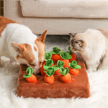 Carrot Plush Dog Toy