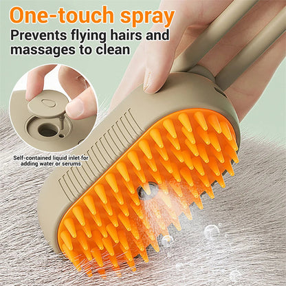 3-in-1 Pet Steam Brush