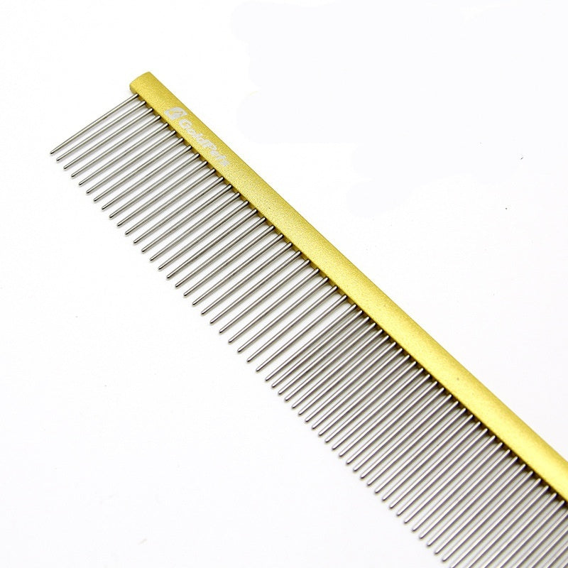 Pet Comb Colorful Stainless Steel Shedding 1mm Dog Grooming Comb Puppy Hair Remover Piano Paint Cleaning Brush Pet Accessories